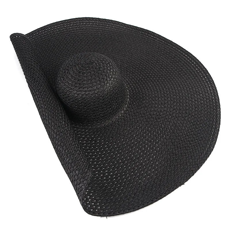 Large Wide Brim Sun Hats, Oversized Travel Straw Hat