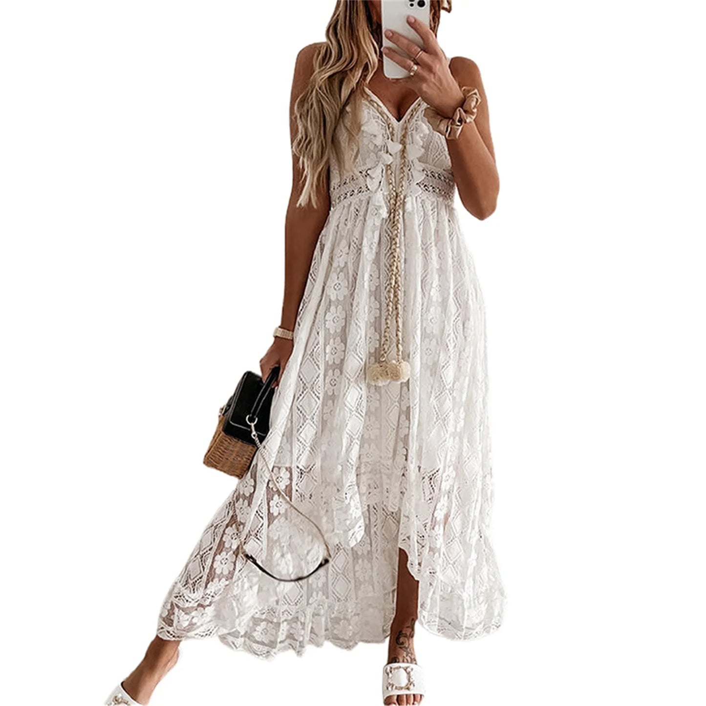 Bohemian Vestido Evening Dress, Boho Dress, Beachwear