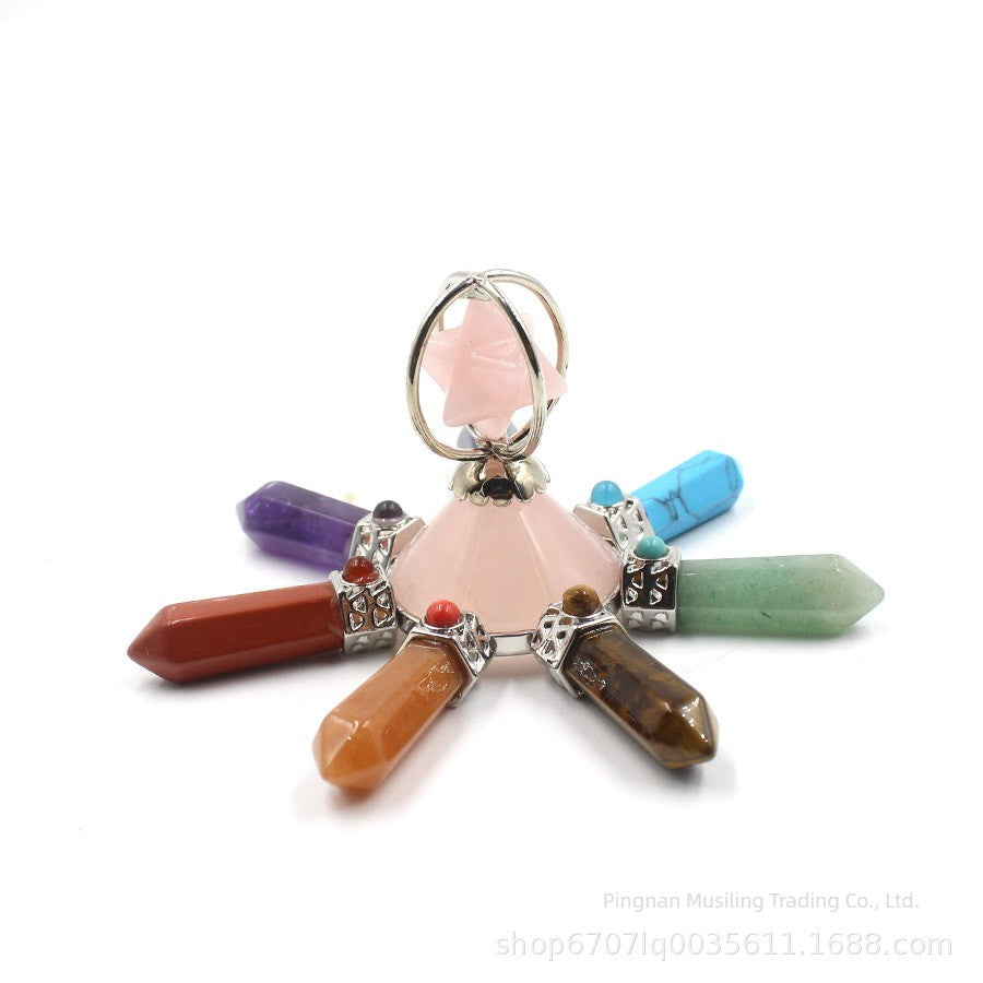 7 Stone Crystal Generator, Chakra Stones, Reiki Accessories - The Witchy Gypsy
