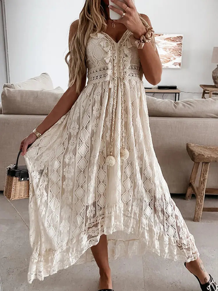 Bohemian Vestido Evening Dress, Boho Dress, Beachwear - The Witchy Gypsy