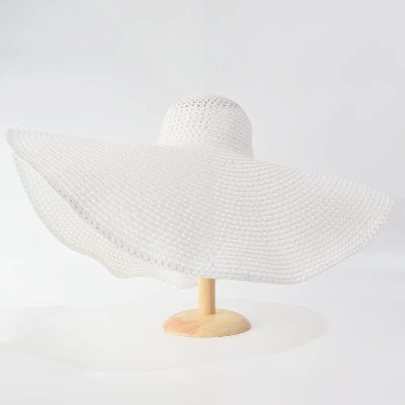 Large Wide Brim Sun Hats, Oversized Travel Straw Hat