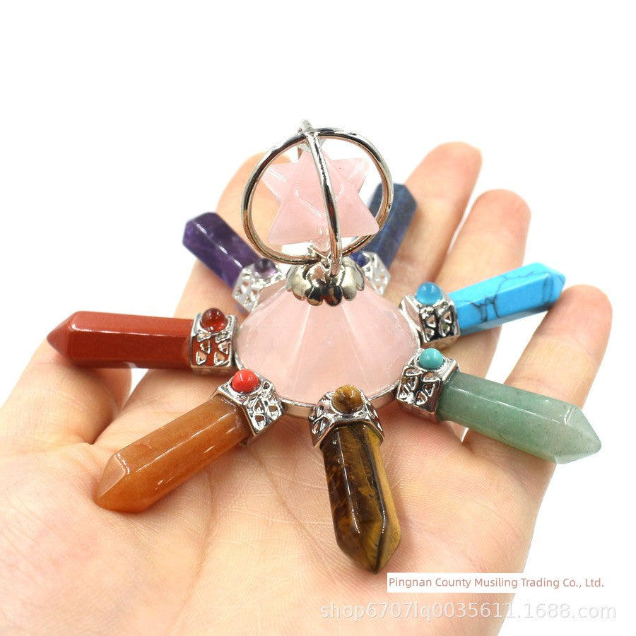 7 Stone Crystal Generator, Chakra Stones, Reiki Accessories - The Witchy Gypsy