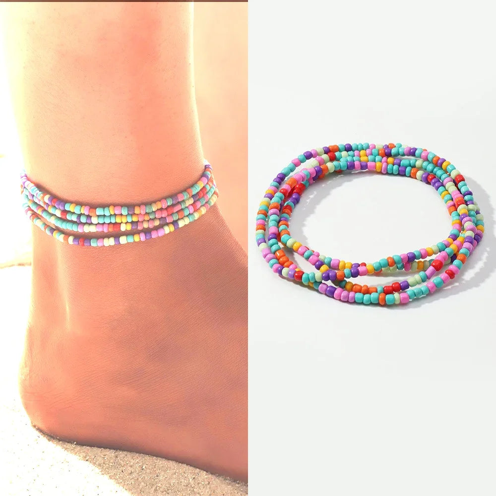 Bohemia Beads Ankle Bracelet - The Witchy Gypsy