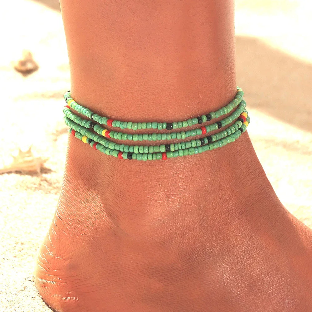 Bohemia Beads Ankle Bracelet - The Witchy Gypsy