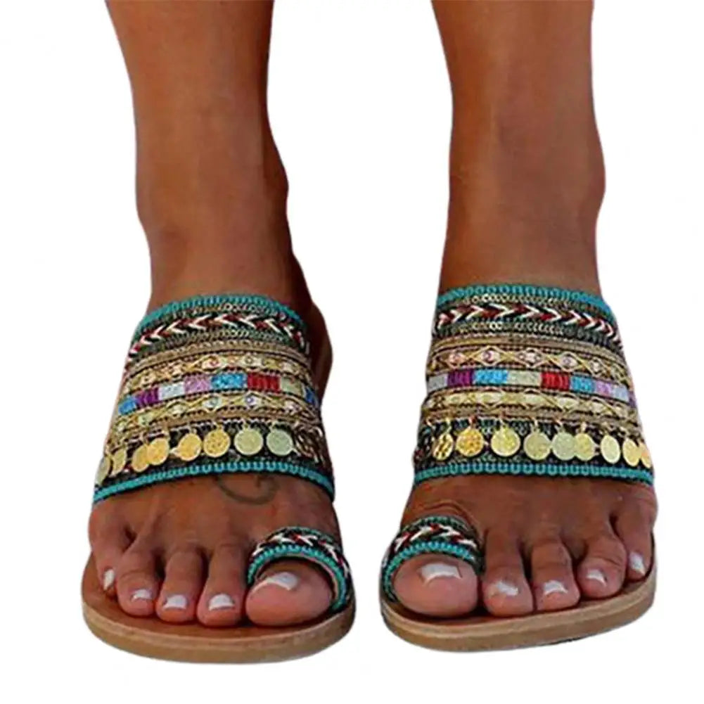 Bohemian Women Flip Flops, Tassel Trendy Sandals - The Witchy Gypsy