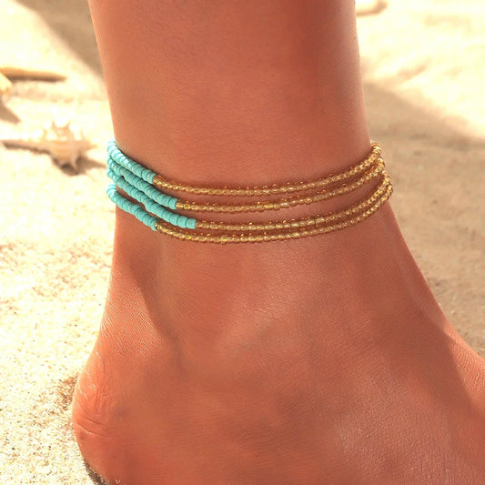 Bohemia Beads Ankle Bracelet - The Witchy Gypsy