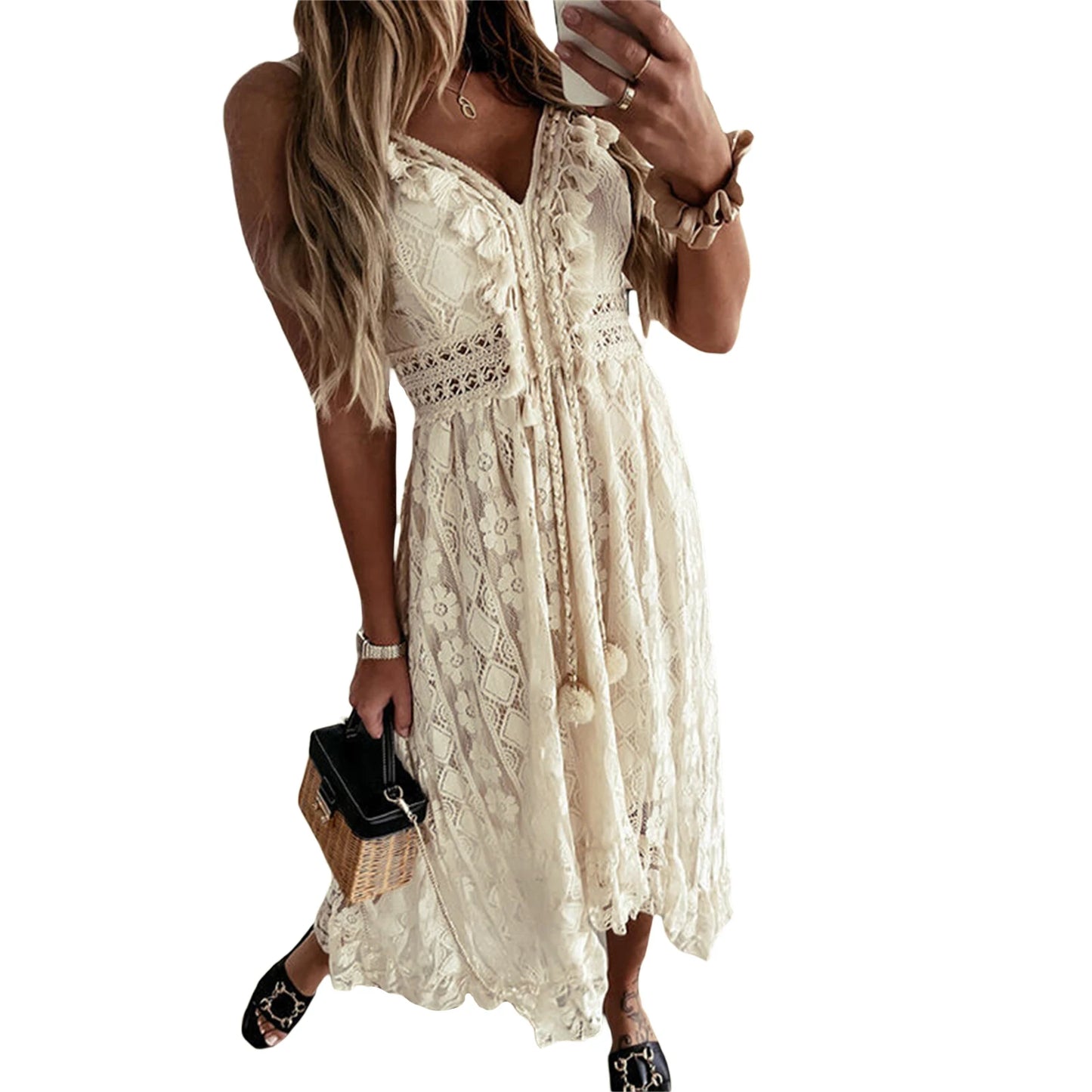 Bohemian Vestido Evening Dress, Boho Dress, Beachwear