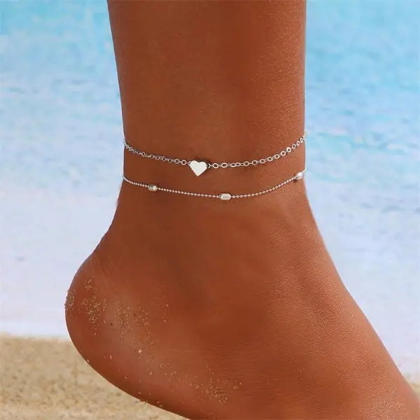 Bohemia Beads Ankle Bracelet, Body Jewelry- The Witchy Gypsy