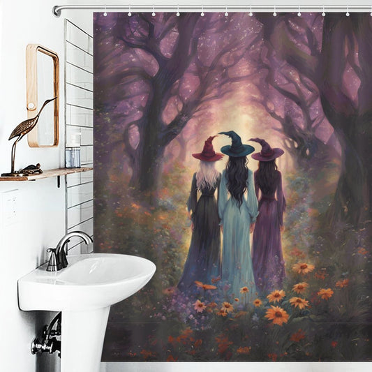 Sisterhood Witches Shower Curtain, Witch Gift Witches coven