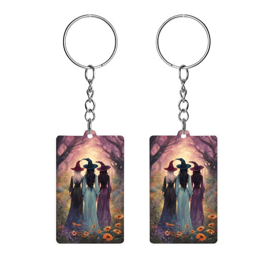 Sisterhood of the Witches Acrylic Keychain, Pagan gift