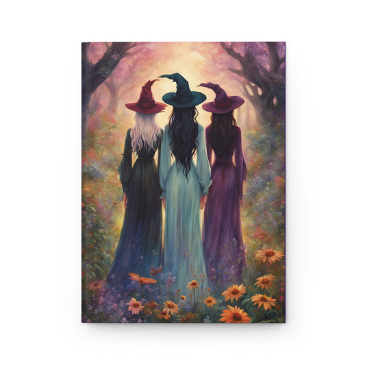 Sisterhood of the Witches Hardcover Journal Matte, Three Witches Coven 