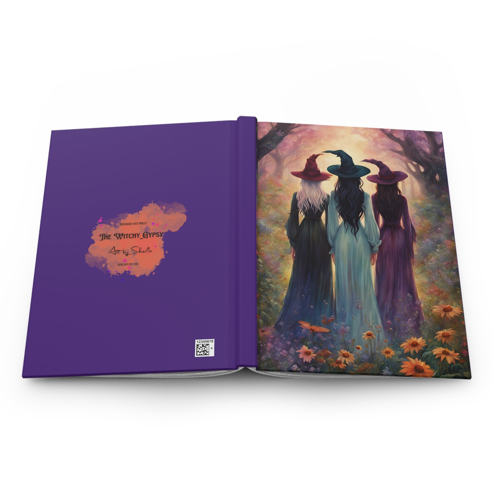Sisterhood of the Witches Hardcover Journal Matte, Three Witches Coven 