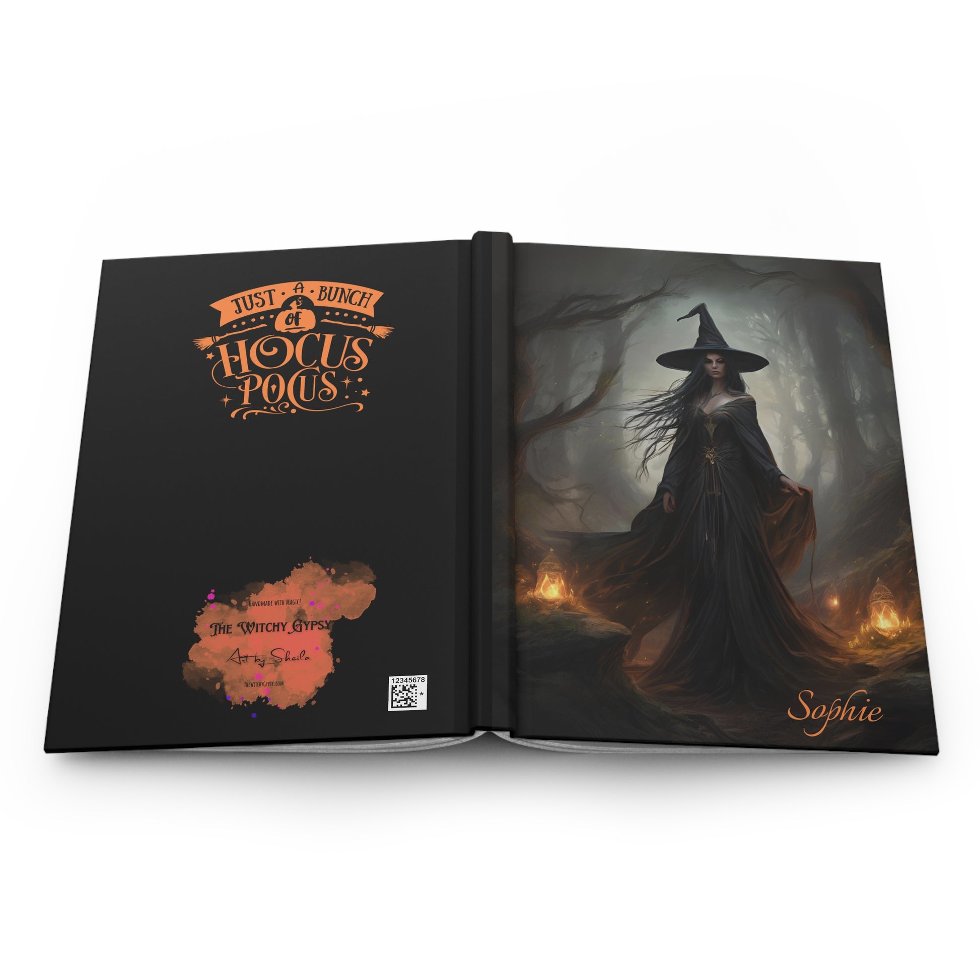The Witch Hardcover Journal Matte, Witchcore Witch merch