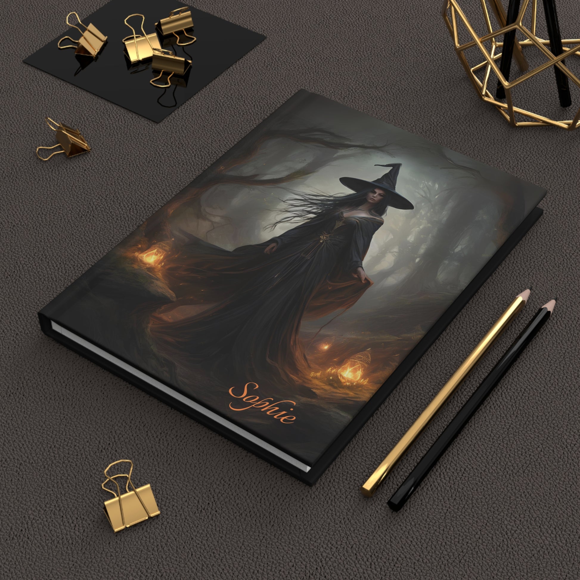 The Witch Hardcover Journal Matte, Witchcore Witch merch
