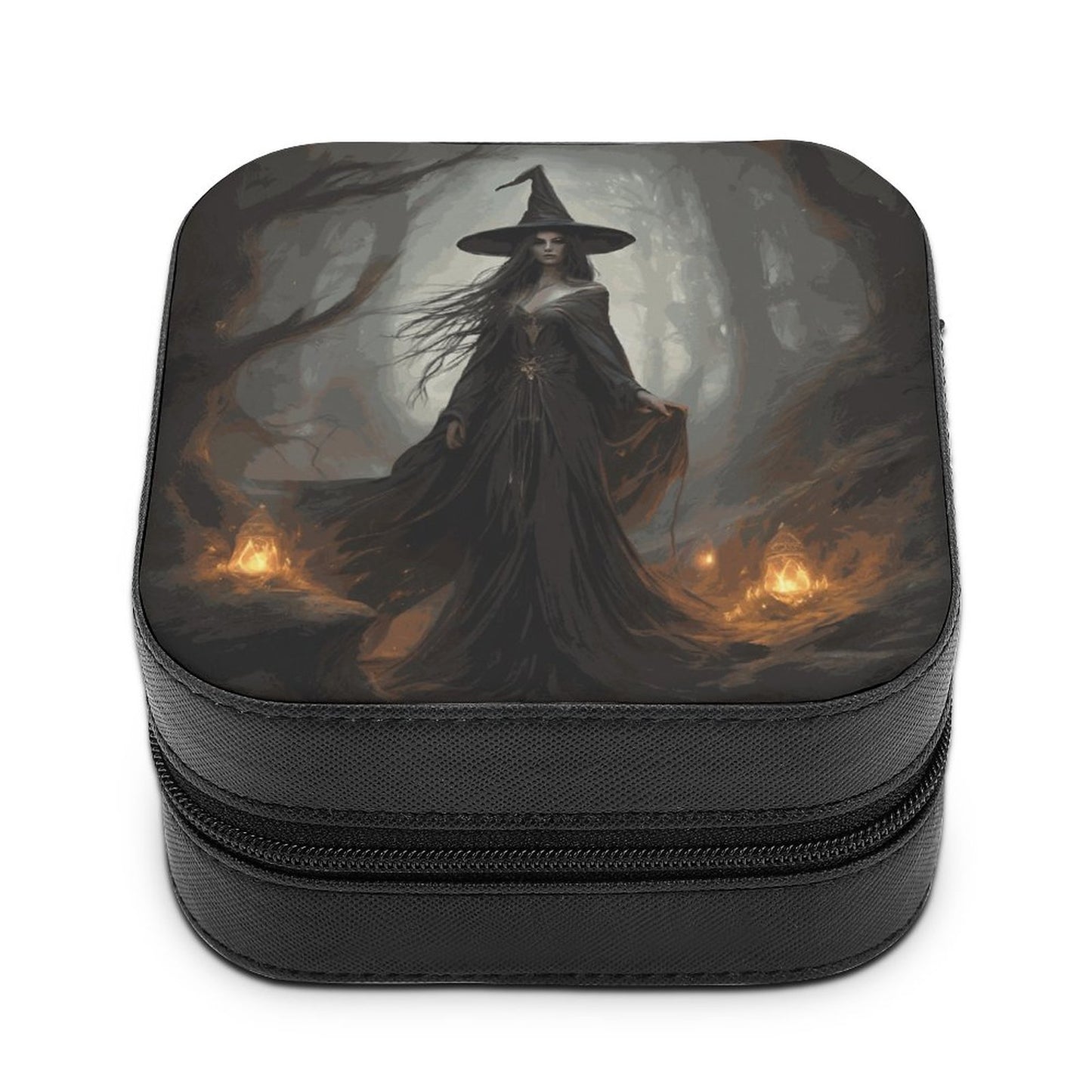 The Witch Portable Stackers Jewellery Box, Whimsical Woodland Witch Decorative Stash box