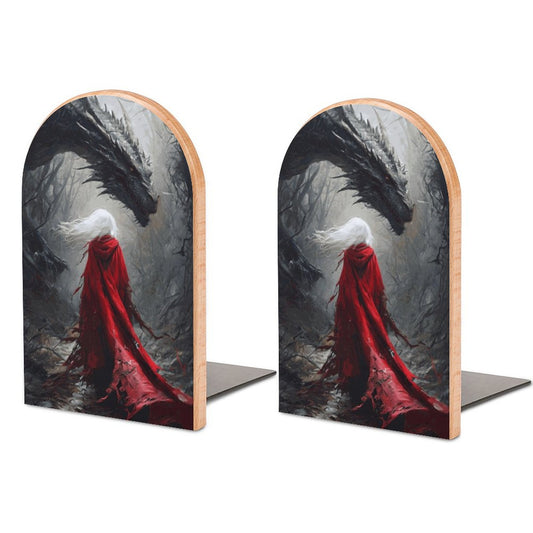 Throne of Glass Fantasy Wood Bookends: Featuring ACOTAR and Aelin themes