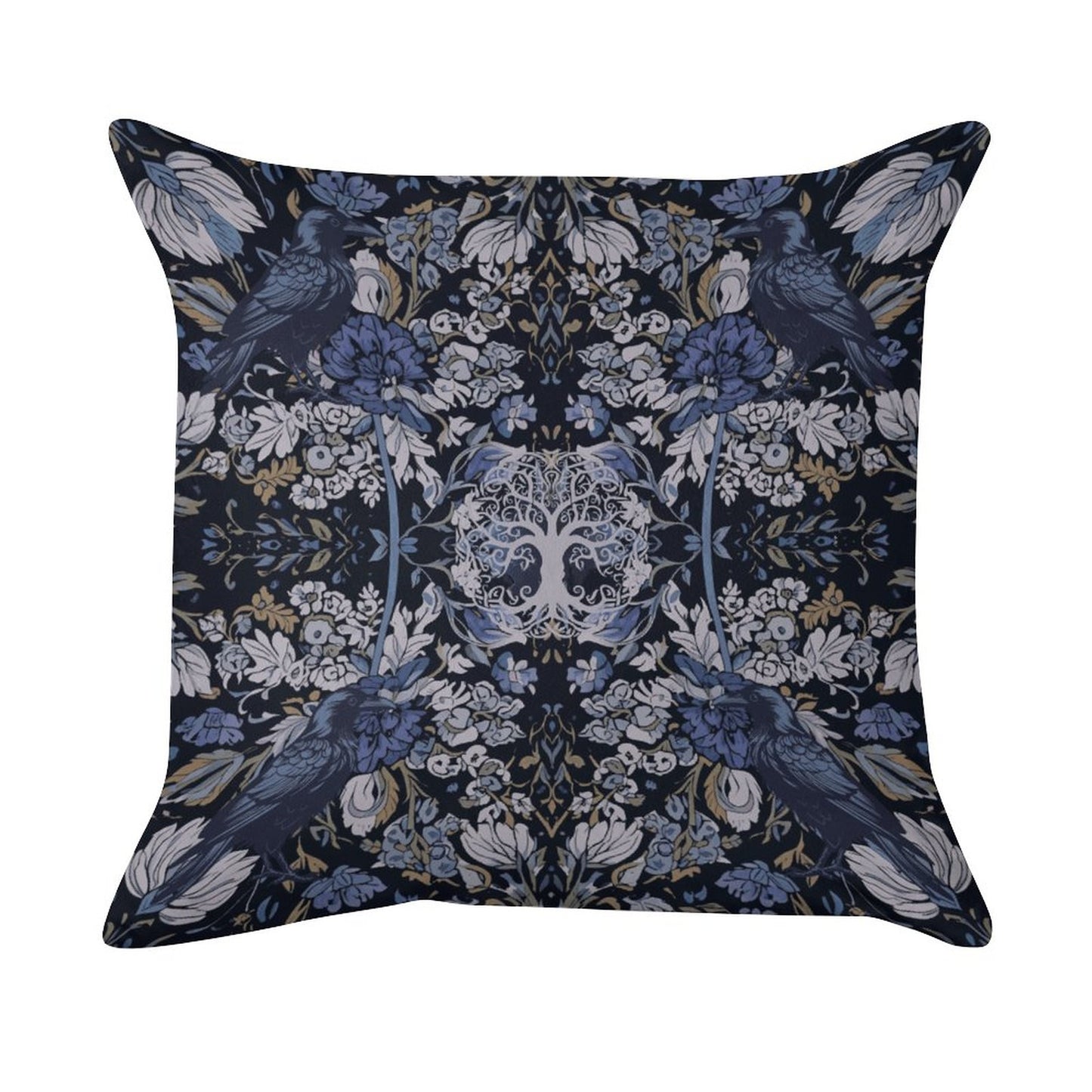 Tree of Life Velvet Pillowcase- William Morris Inspired Bedroom Decor