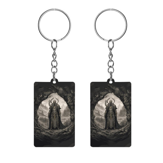 Warrior King Acrylic Keychain, Gamer Merch, Age of sigmar