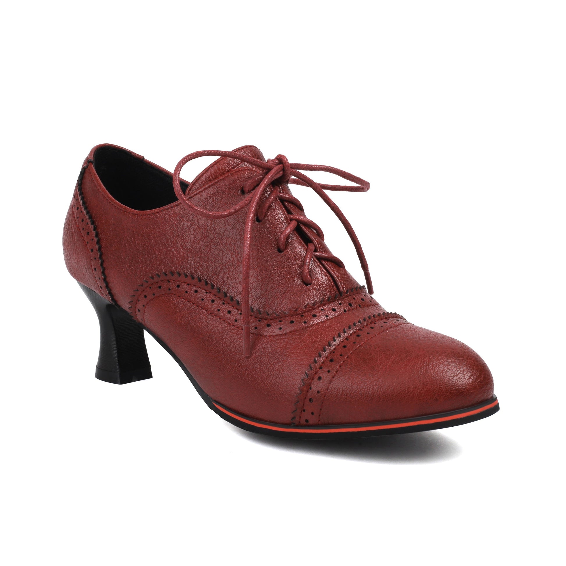Women's Witchy Solid Color High Heels, Fashionable Lace Up Dress Pumps