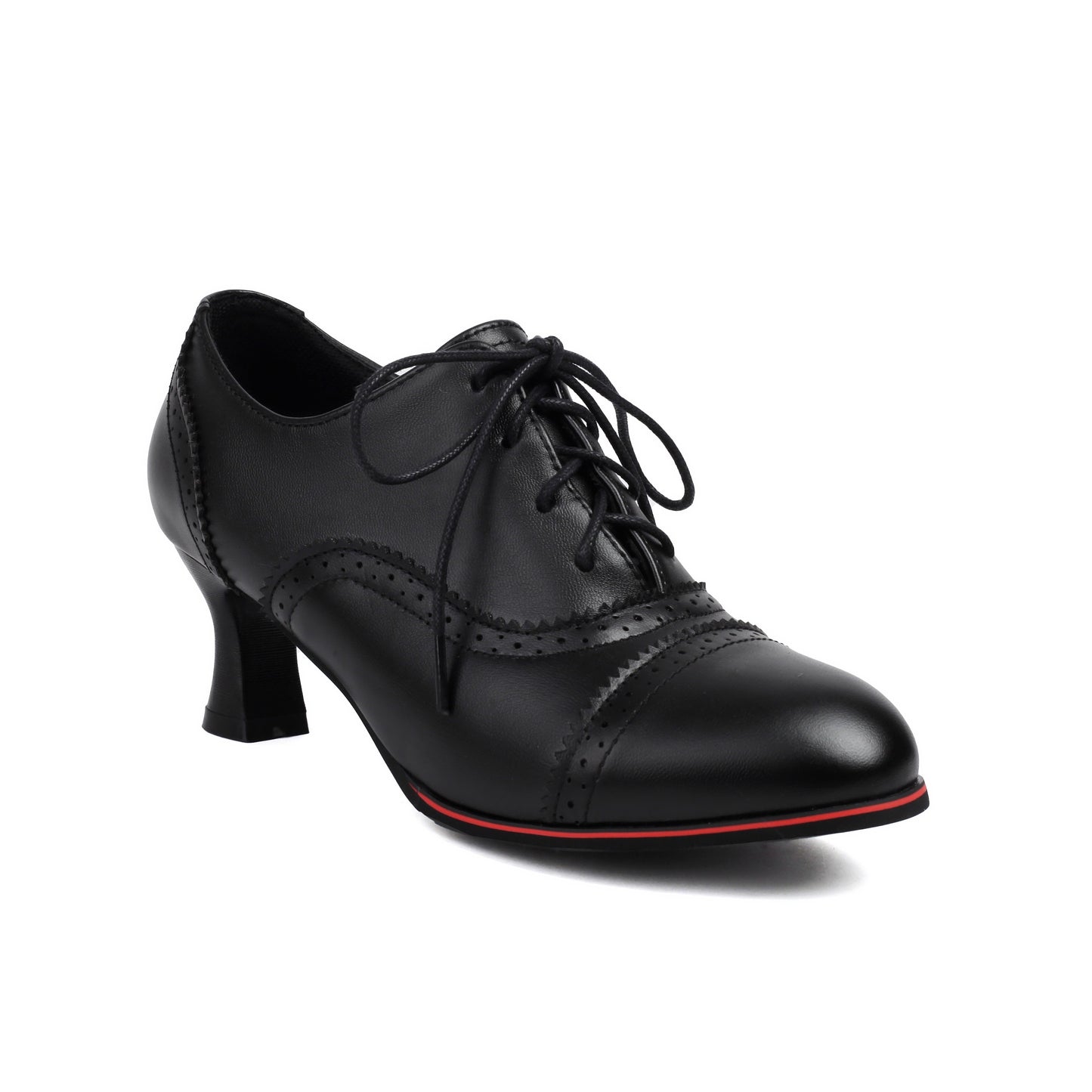 Women's Witchy Solid Color High Heels, Fashionable Lace Up Dress Pumps