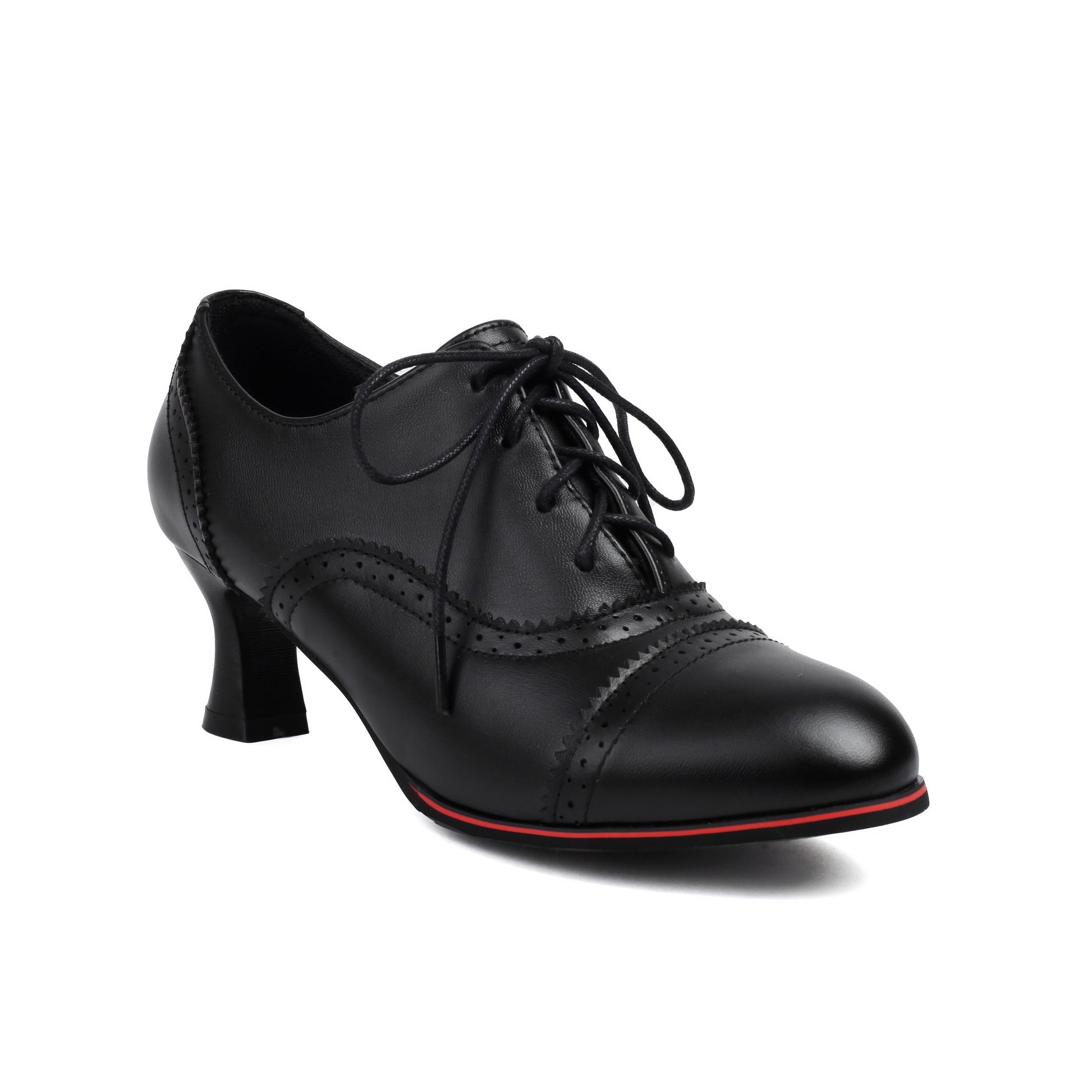 Women's Witchy Solid Color High Heels, Fashionable Lace Up Dress Pumps