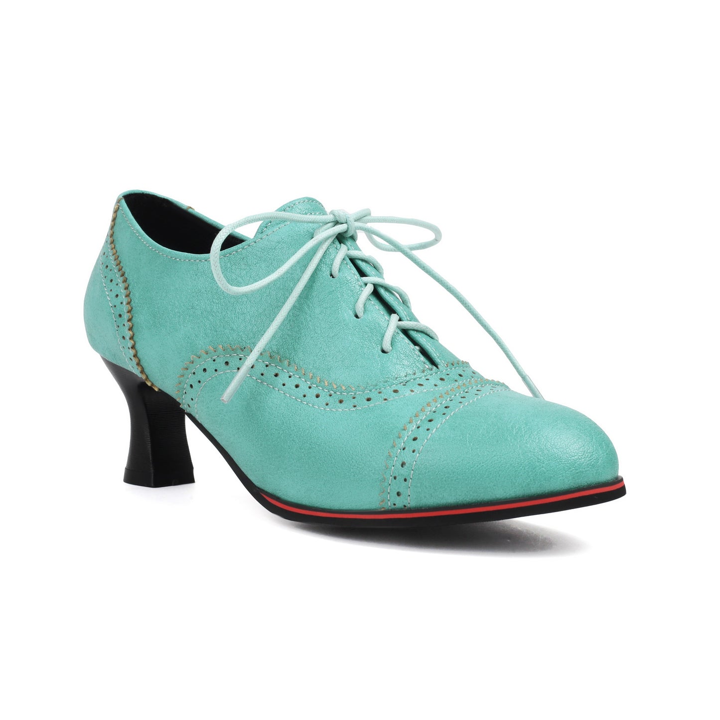 Women's Witchy Solid Color High Heels, Fashionable Lace Up Dress Pumps