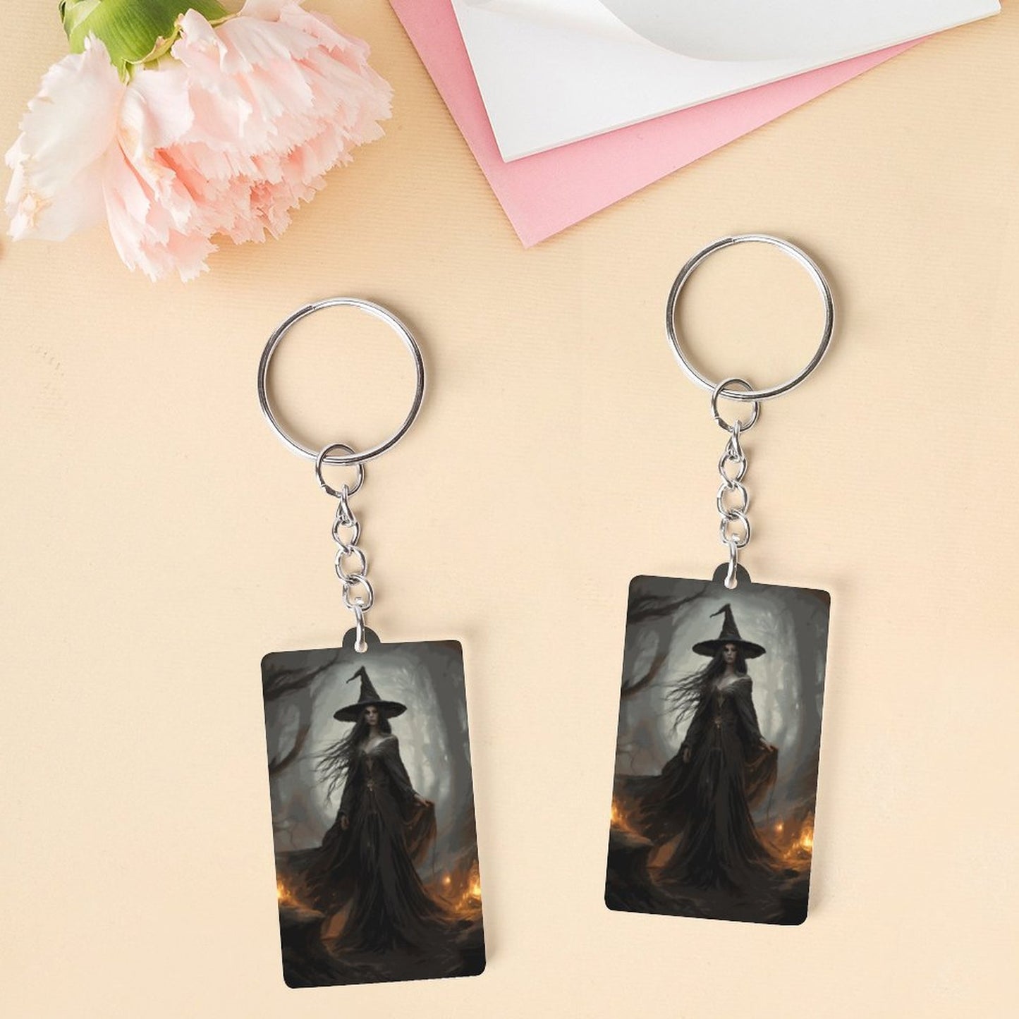 The Witch Acrylic Keychain (Dual-sided Printing)