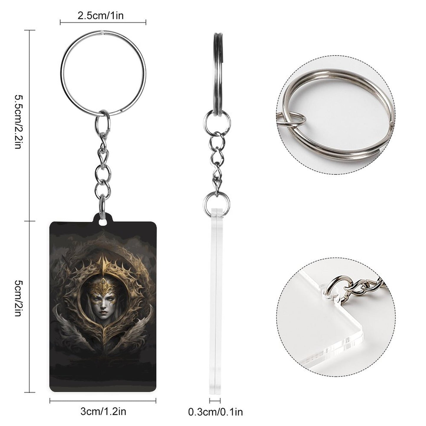 Elden Ring Queen Acrylic Keychain (Dual-sided Printing)