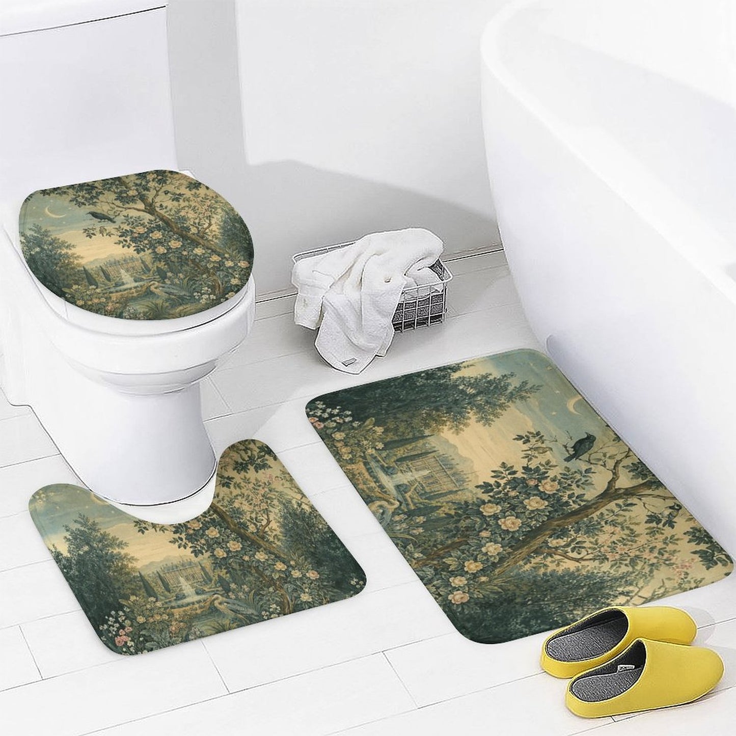 Bathroom 4-Piece Set(One-sided Printing)