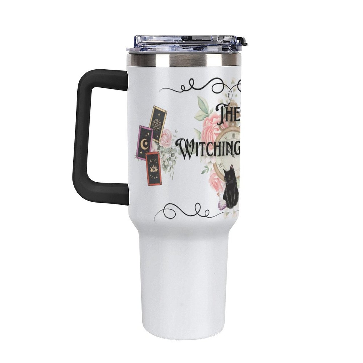 The Witching Hour 40oz Insulated Tumbler with Handle and Straw