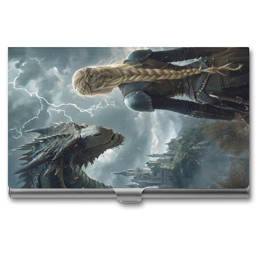 Aelin and Dragon Business Card Holder