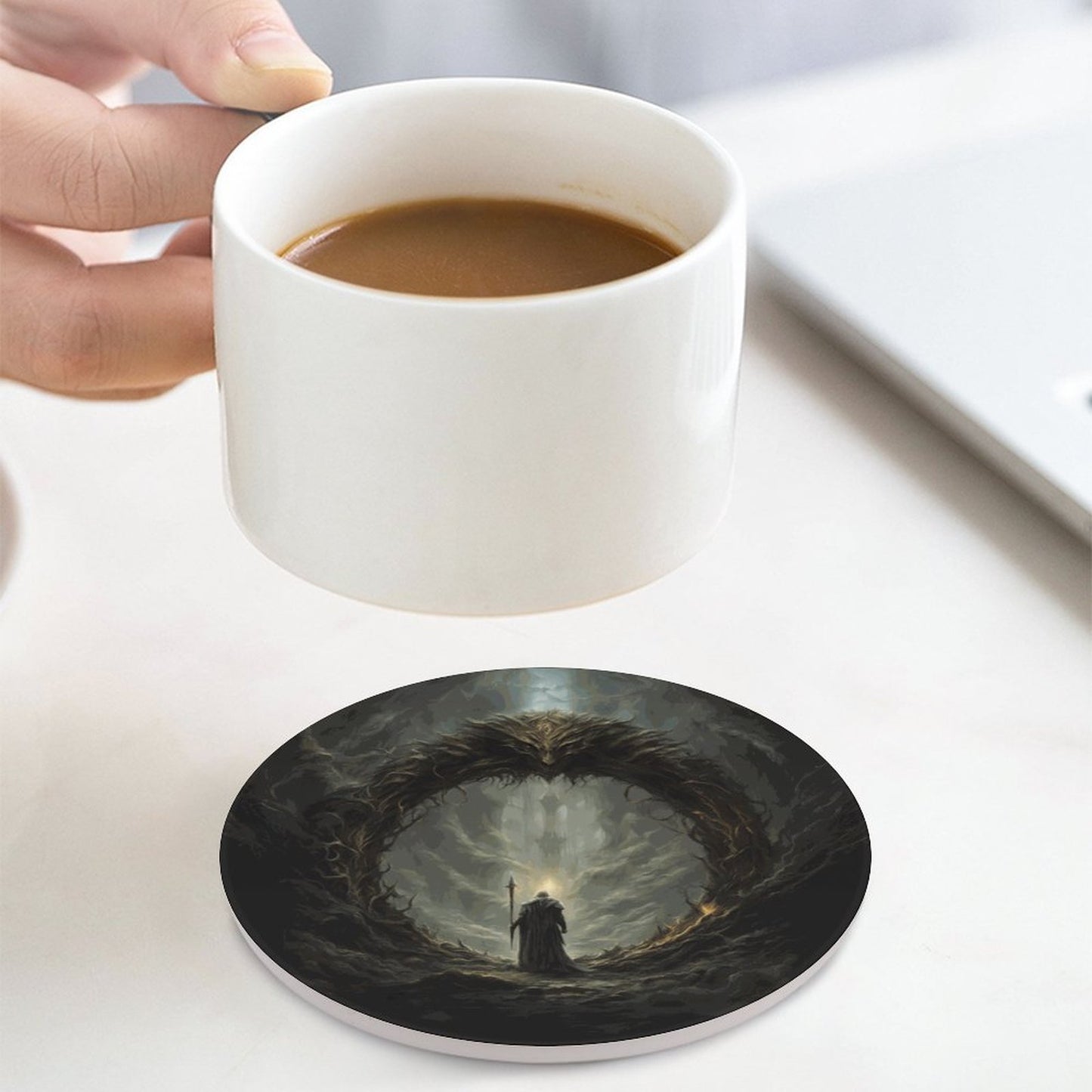 Round Ceramic Coaster