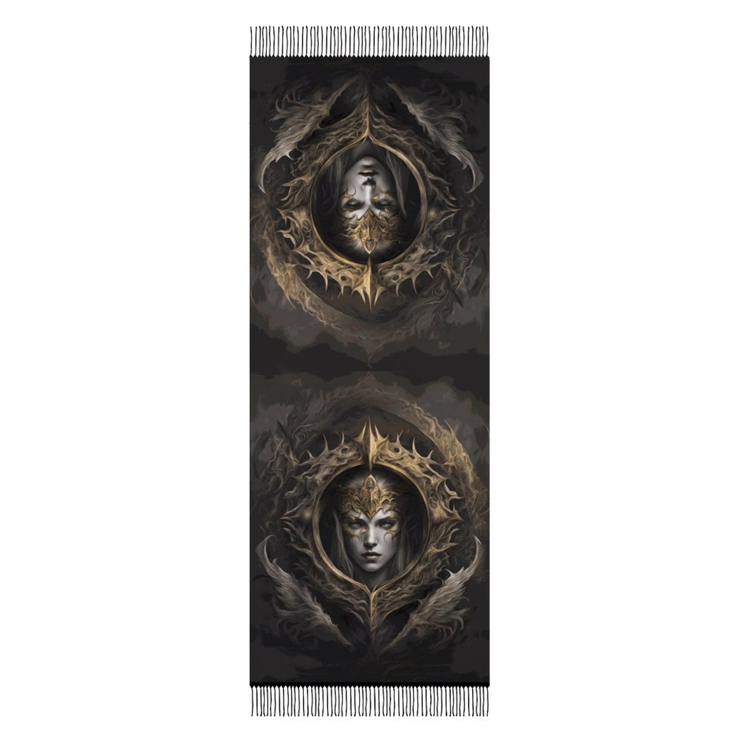 Elden Ring Queen Tassel Scarf, Witchcore Fantasy Gamer Scarf