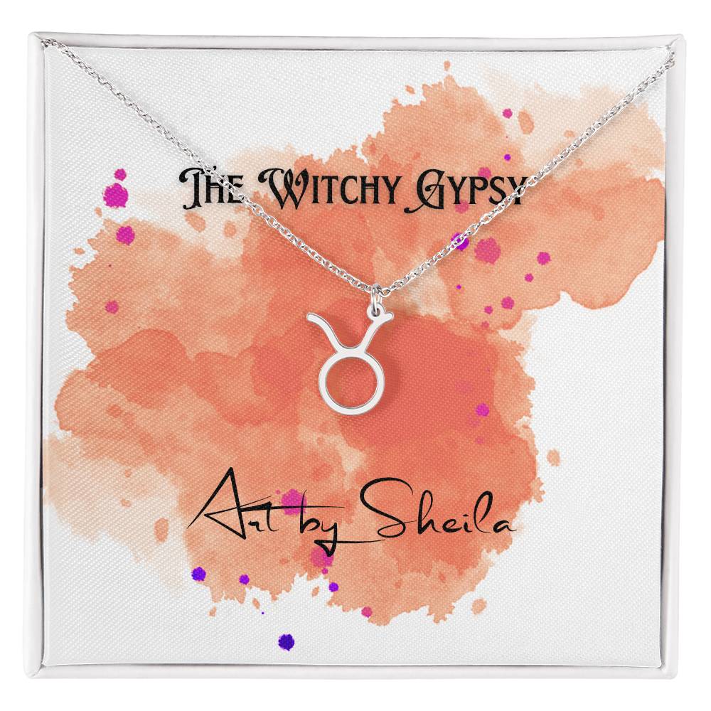 The Witchy Gypsy Zodiac Necklace, Art by Sheila