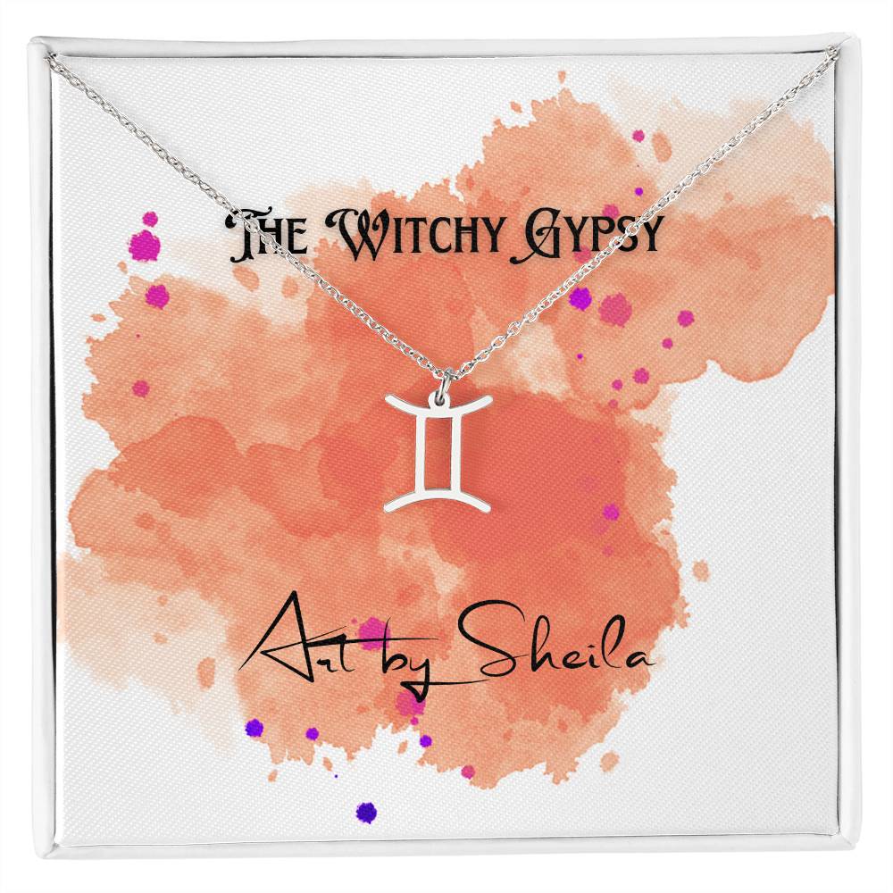 The Witchy Gypsy Zodiac Necklace, Art by Sheila