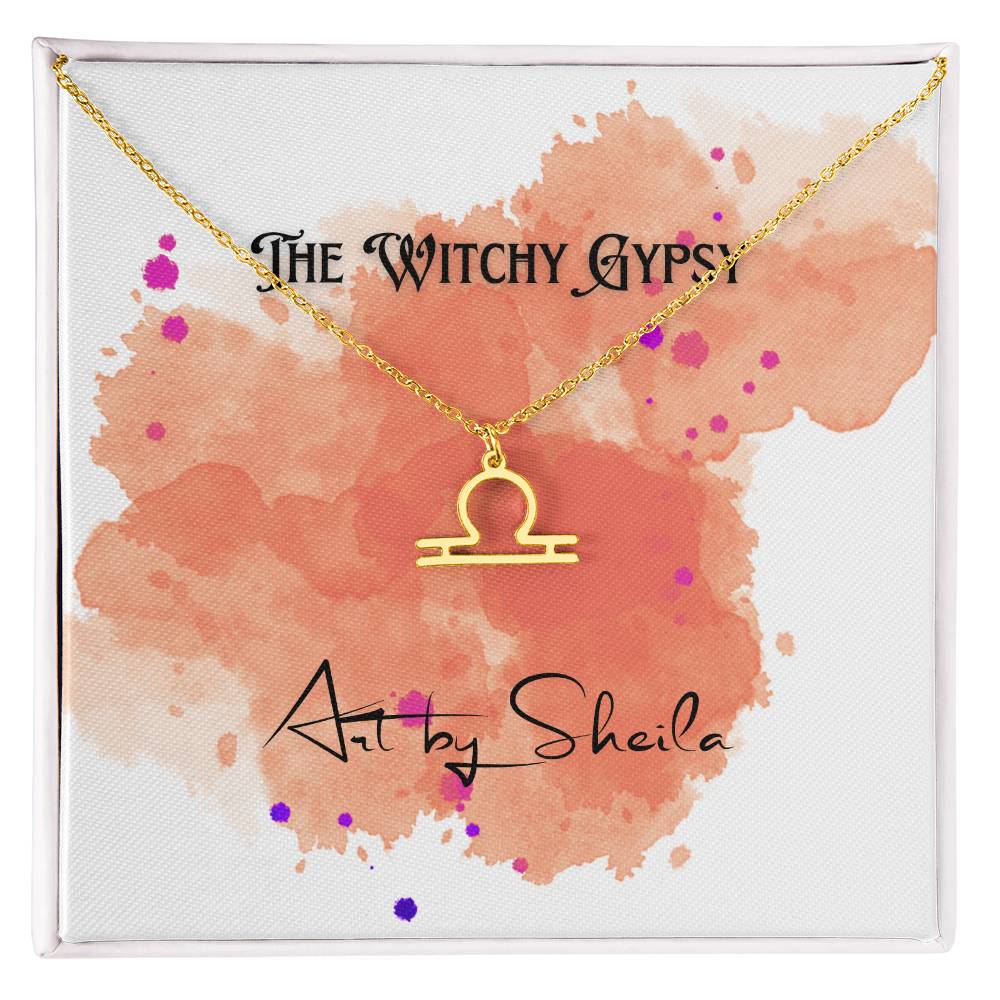 The Witchy Gypsy Zodiac Necklace, Art by Sheila