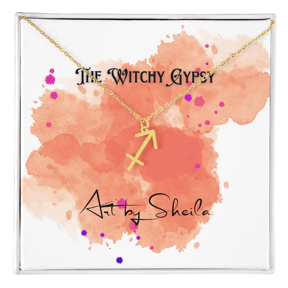 The Witchy Gypsy Zodiac Necklace, Art by Sheila