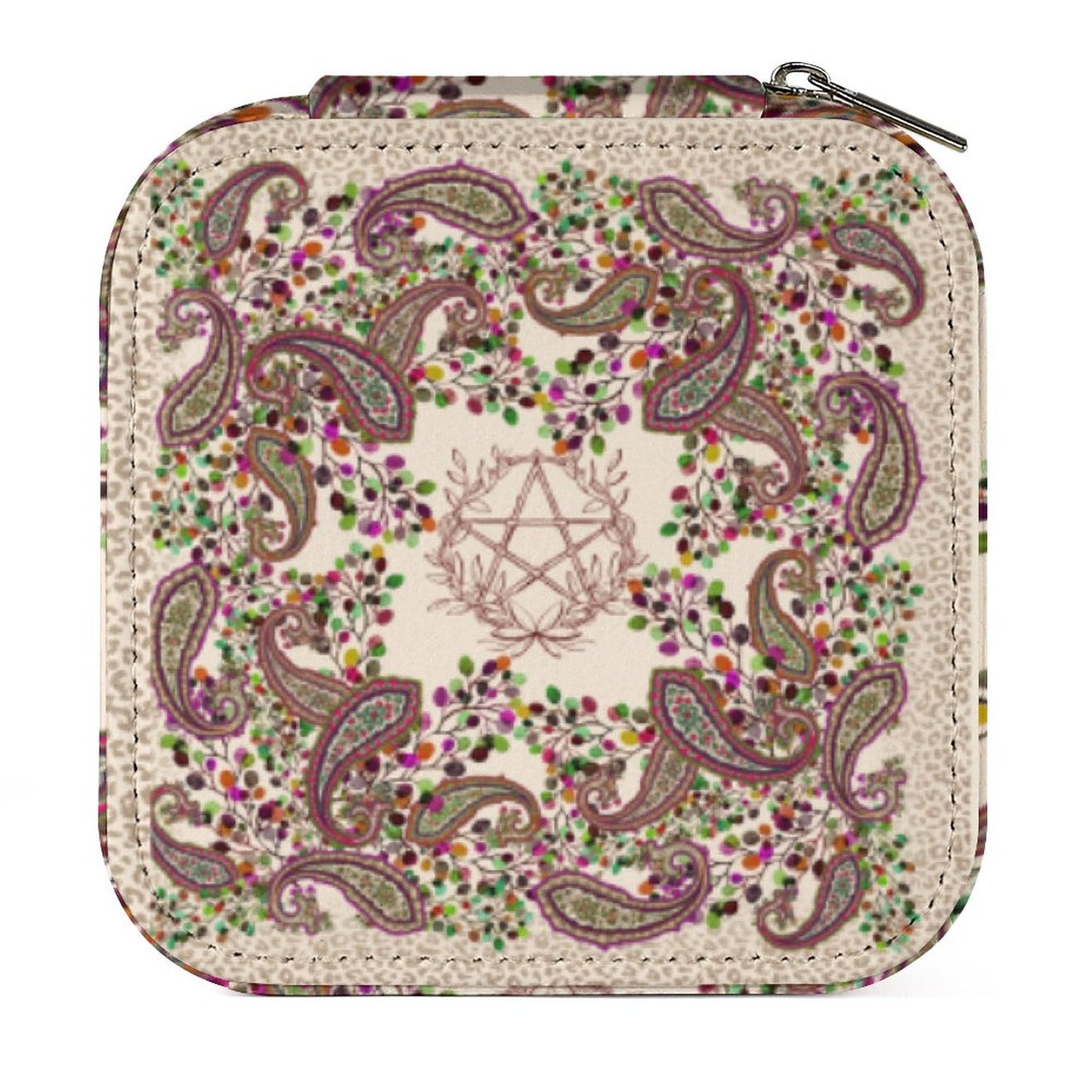 Winterberry Paisley Pentagram Box Organizer for Jewelry (All-Over Printing)