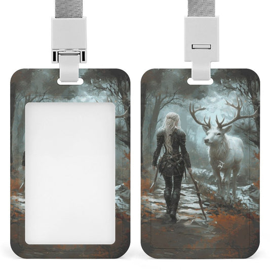 Aelin and Stag Vertical ID Badge Holder