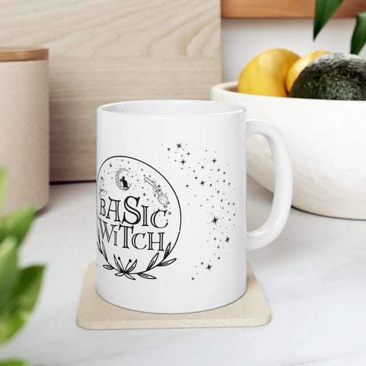 Basic Witch Ceramic Mug, 11oz, Witchy Mug - The Witchy Gypsy