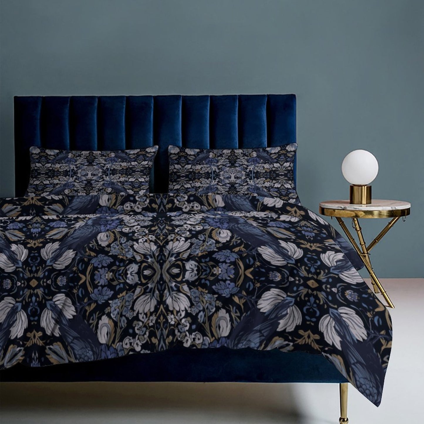 Tree of Life 3-Piece Bedding Set-90"x90"/ 229x229cm (Dual-sided Printing)