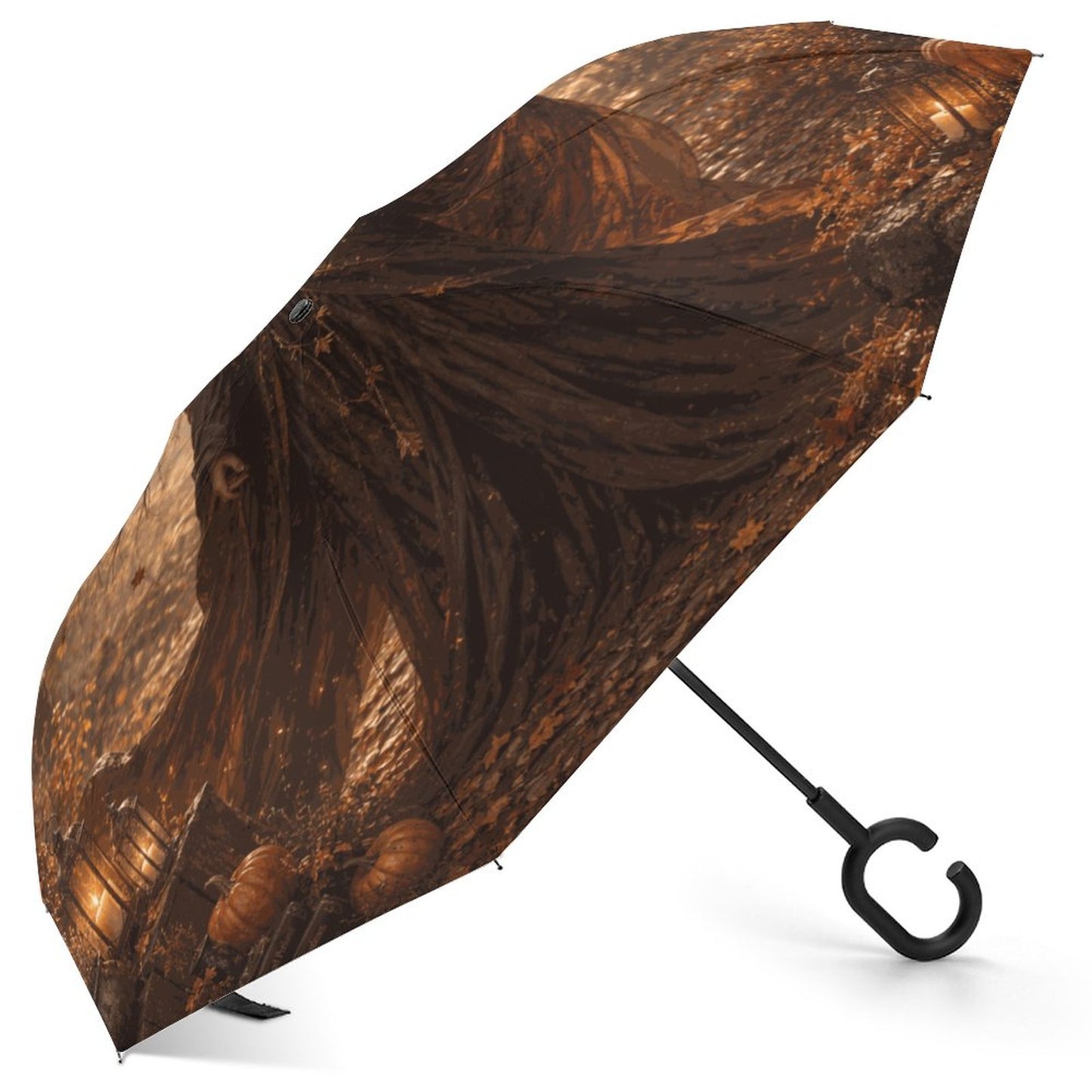 The Witch Autumn Car Reverse Umbrella