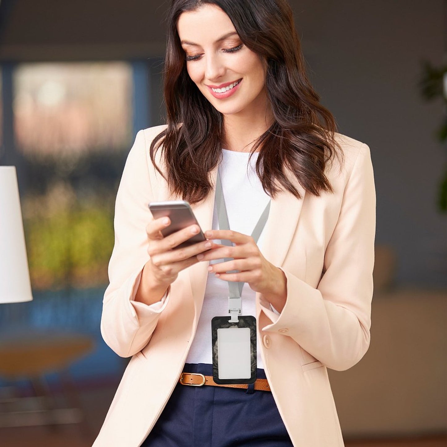 Vertical ID Badge Holder