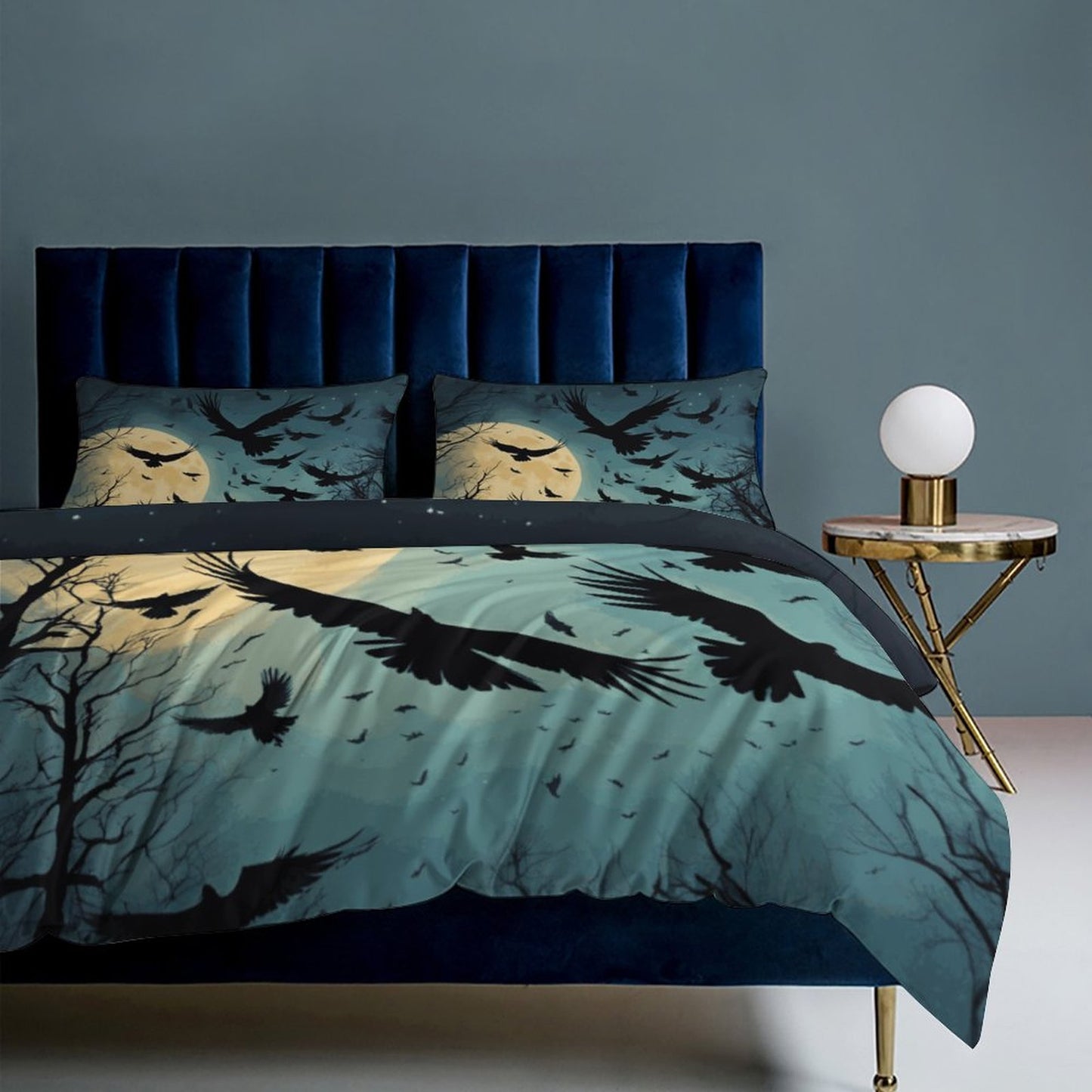 3-Piece Bedding Set-86"×70"/ 218×177cm (Dual-sidede Printing)