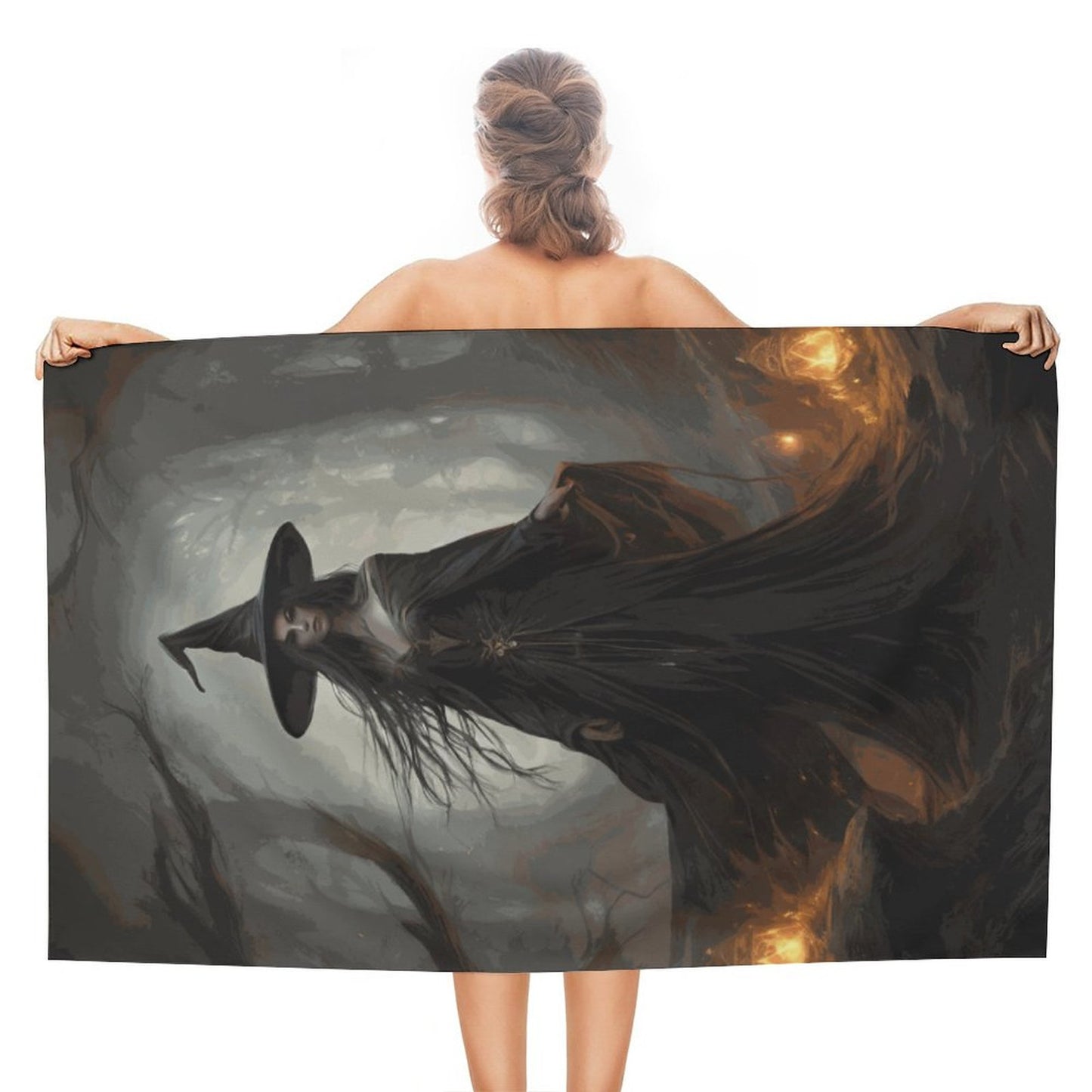 The Witch Beach Towel for Adults (All-Over Printing)