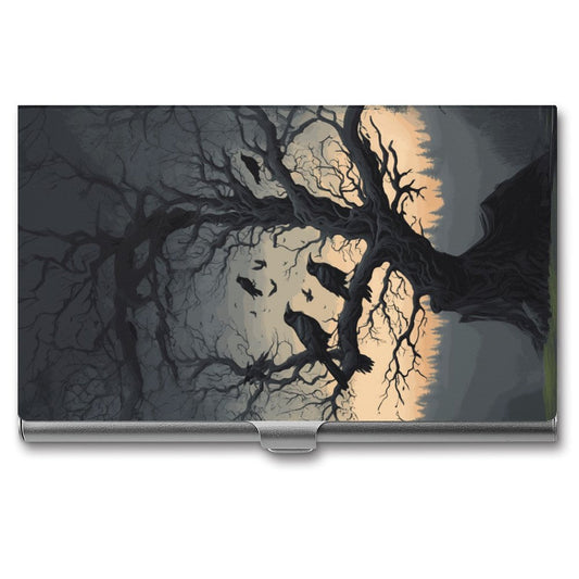 Spooky Crows Business Card Holder