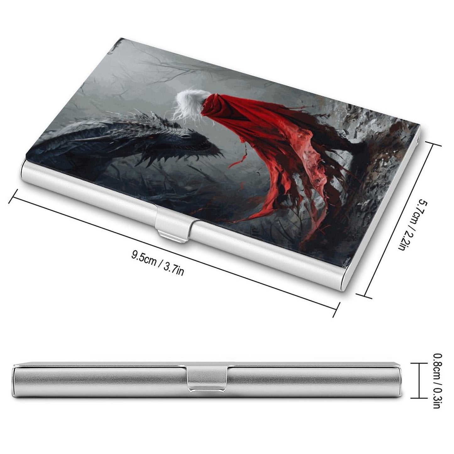 Fantasy Dragon and Aelin Business Card Holder