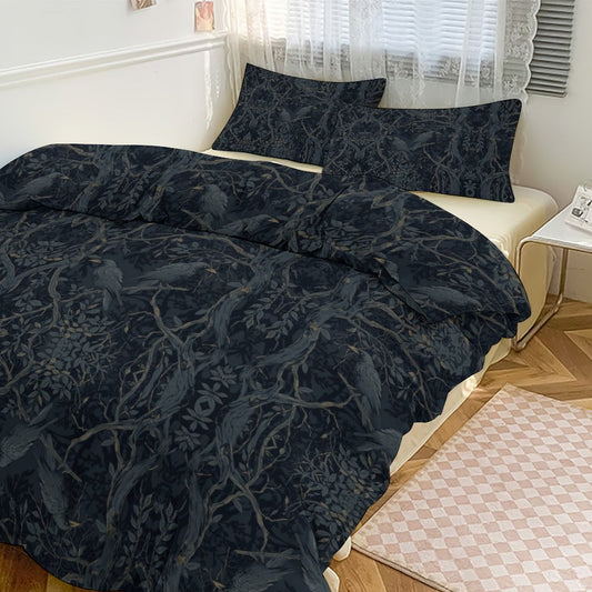 William Morris Inspired 3-Piece Bedding Set-90"x90"/ 229x229cm (Dual-sided Printing)