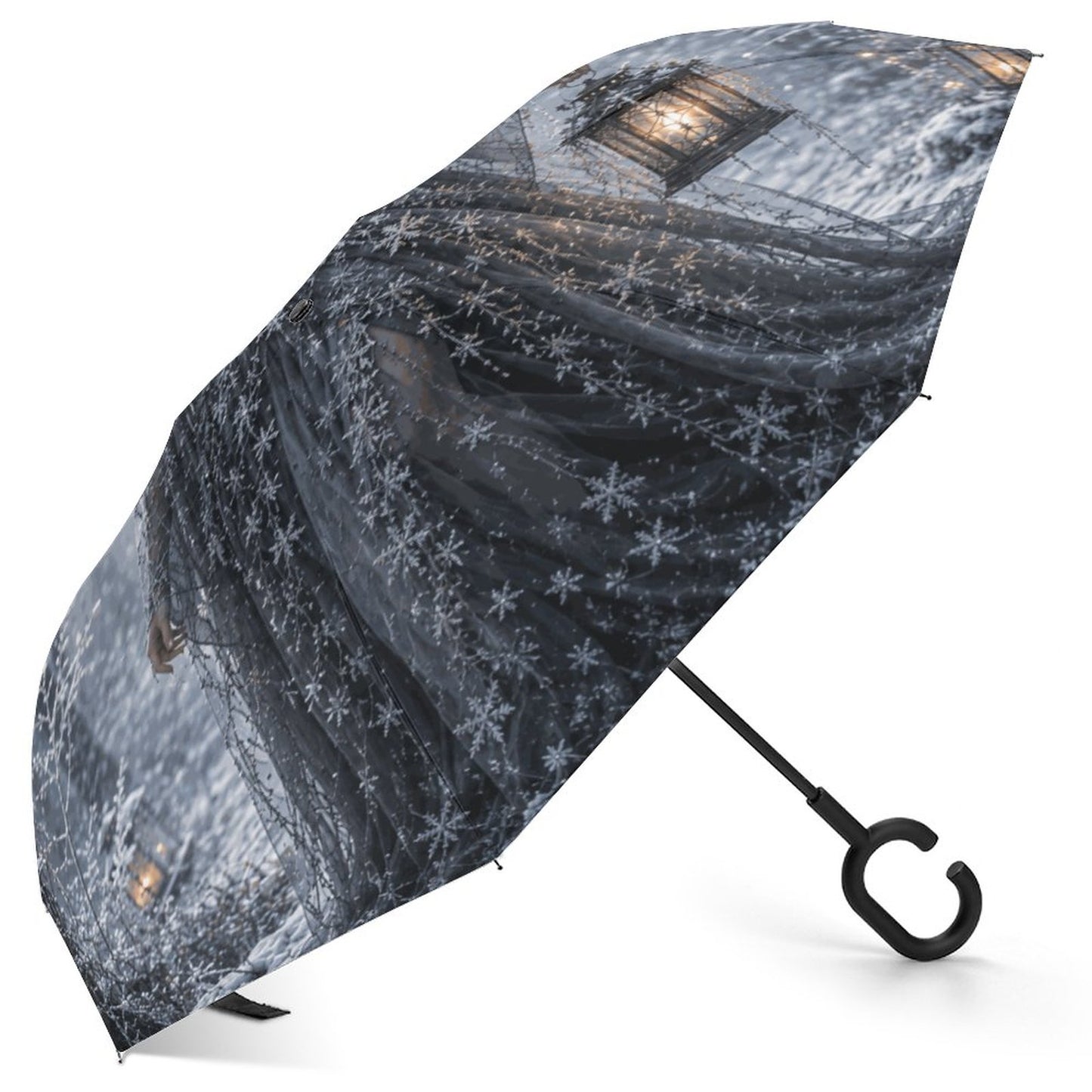 Elen of the Way Winter Car Reverse Umbrella