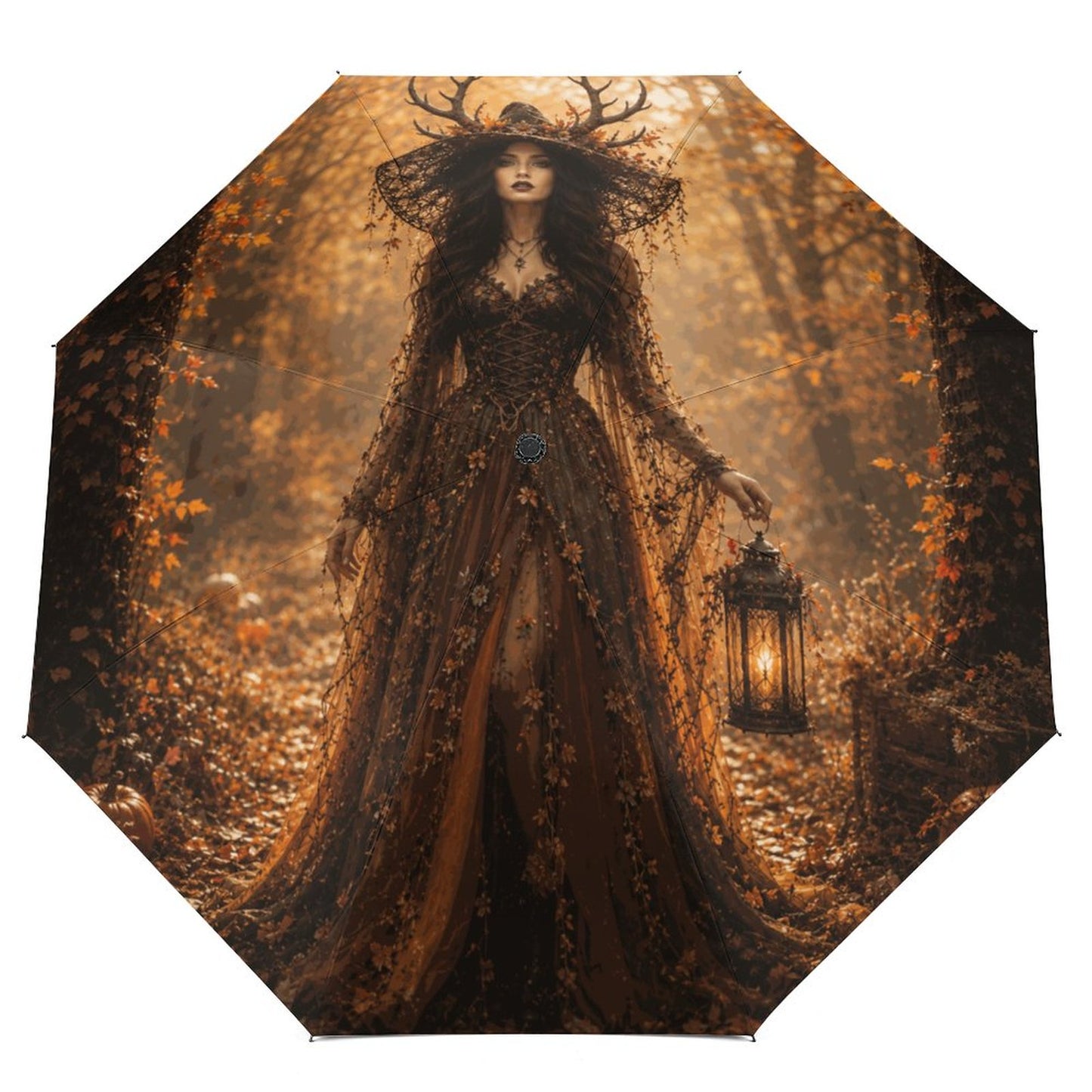 Elen of the Way Autumn Car Reverse Umbrella